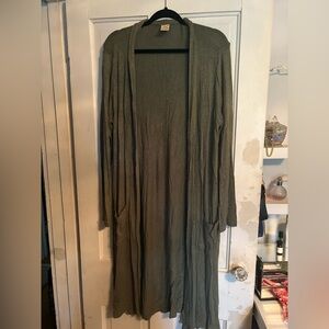 Faded Glory Olive Cardigan